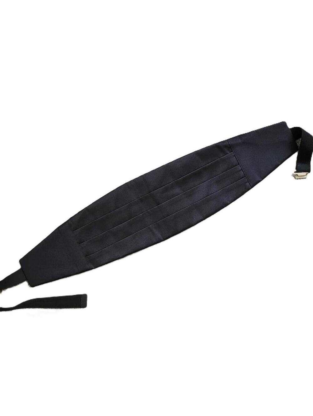 Tuxedo Park Black Satin Cummerbund Formal Waistband Adjustable 30"-34" Waist